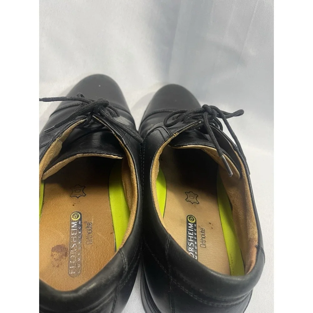 Florsheim Mens Midtown Black Cap Toe Oxford Dress Shoes Sz 11.5